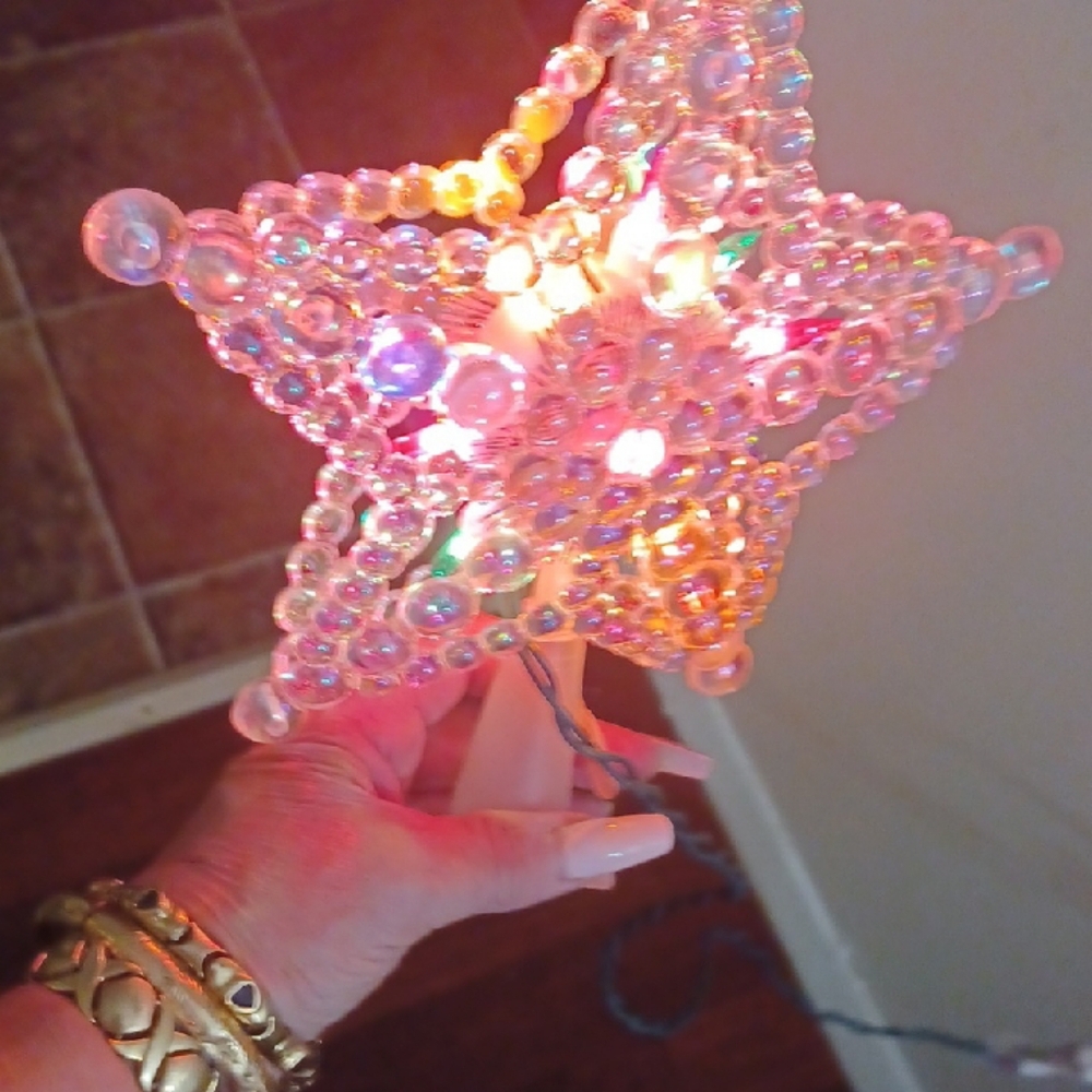 Iridescent Star Tree Topper - Picture 4 of 5